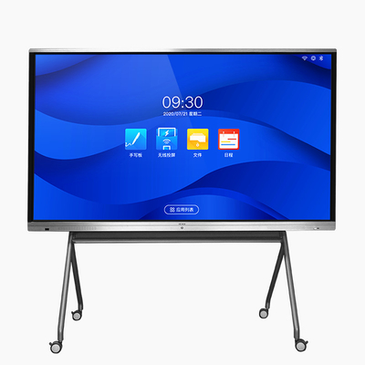 75&quot; panneau à télécommande futé d'écran de visualisation d'affichage à cristaux liquides de contact de 4K HD