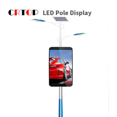 Affichage à LED intelligent Vedio extérieur de Polonais de réverbère de P2.5mm