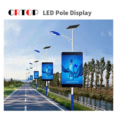 Conseil de publicité de route de rue d'affichage à LED de Polonais de réverbère de P3mm