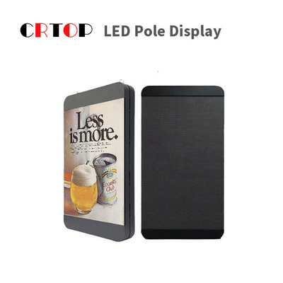Affichage à LED imperméable de Polonais de réverbère IP65 pour la publicité