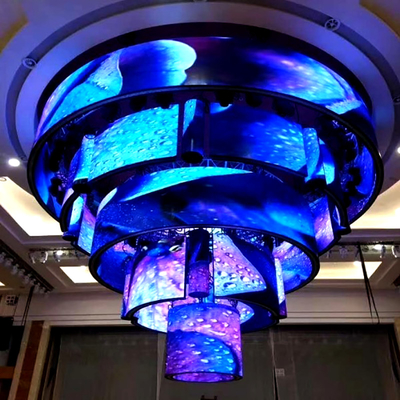 Structure flexible mince de pixel de l'écran 1R1G1B d'affichage à LED de P3mm IP20