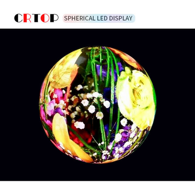 Polychrome sphérique d'affichage de boule du diamètre LED de P4mm 1500cd 2.5m
