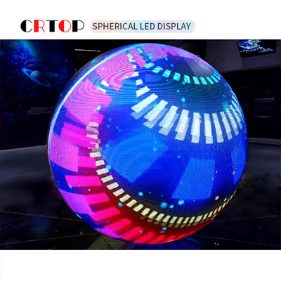 Diamètre créatif de l'écran 2.5m d'affichage à LED de P5mm 1500cd sphérique