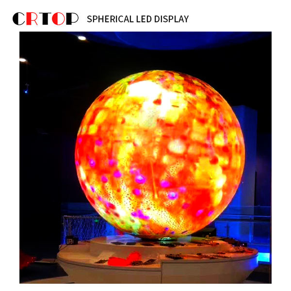 Le rond polychrome d'écran créatif d'affichage à LED du diamètre 1m a formé