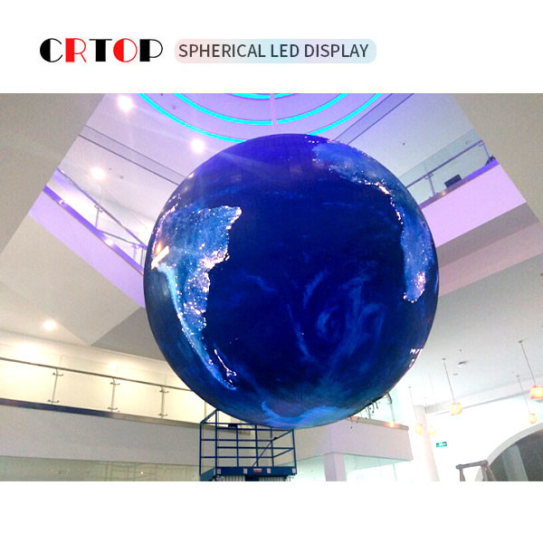 Polychrome sphérique d'affichage de boule du diamètre LED de P4mm 1500cd 2.5m